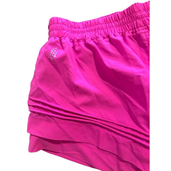FREE PEOPLE Movement Pink Layered Shorts Size Medium - Picture 2 of 6